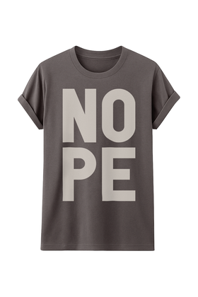 NOPE Tee - Charcoal
