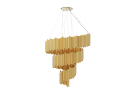 Brubeck Spiral Suspension by Mid-Century Club with light off