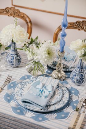 Bluebell Embroidered Placemat