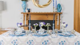 Blue Lotus Tablecloth