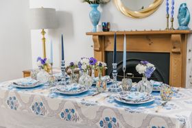 Blue Lotus Tablecloth