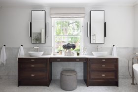 Searle & Taylor - Classic Bespoke Dark Oak Double Vanity