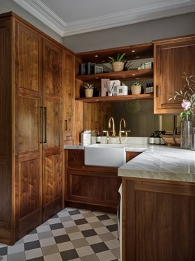 Simon Taylor Furniture - Bespoke Walnut Utility Room