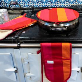 Aga Hob Cover Red O. Pink