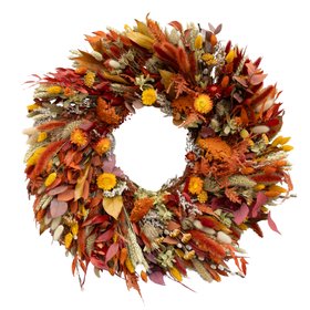 Autumn Dried Flower Wreath