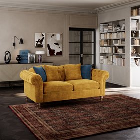 Regina Fabric 3 Seater Sofa