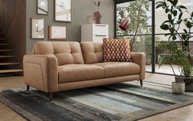 Provezza 3 Seater Leather Sofa
