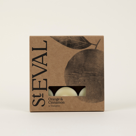 St Eval, Tealights, Orange & Cinnamon