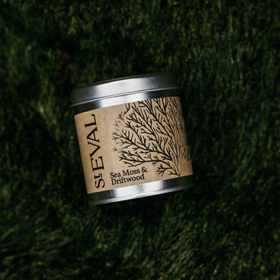 St Eval, Sea Moss & Driftwood, Scented Tin Candle