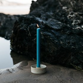 St Eval, Tidalpool, Coloured Dinner Candle