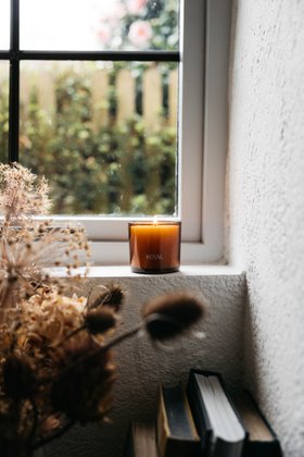 St Eval, Amber Glass Candle