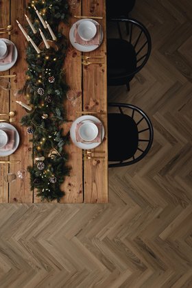 Duxbury Acacia herringbone, Knight Tile collection, Karndean Designflooring