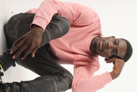 Organic Sea Pink Sweatshirt, #EF9DA0