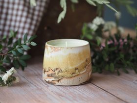 'Spring '26' Refillable Scented Candle: Sweet Blossom, Lilac and April Showers.