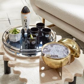 Jonathan Adler   Bar   Rocket Gin Decanter, Berlin Ice Bucket, Jacques Tray, Muse Glassware   Lifetyle   Portrait