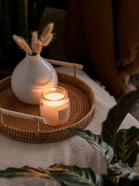 Handwoven Rattan Tray