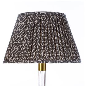 12" Lampshade in Charcoal Rabanna