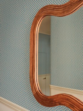 BLUE RUFFLE WALLPAPER