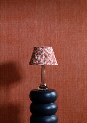 FERMOIE LAMPSHADE RED MARLBOROUGH PG 097 LIGHTWEIGHT LINEN