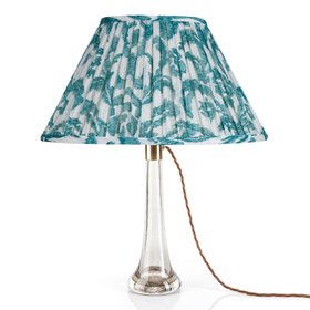 LAMPSHADE MARLBOROUGH 14GB 101 TEAL GATHERED OVAL