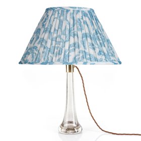 LAMPSHADE MARLBOROUGH 14OE 102 LIGHT BLUE GATHERED OVAL