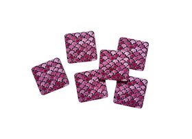 Ida Lilja Square Pink Coasters Nina D