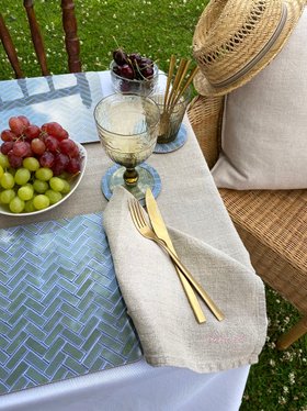 Natural Linen Napkin by Nina D