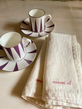 Linen Napkins White by Nina D