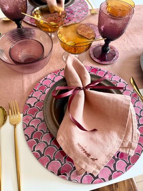 Linen Napkin Cafe Creme by Nina D