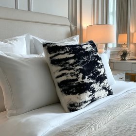 Comallo Faux Monochrome Neutral Two Toned Cushion 43x43cm