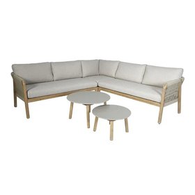 Fiji Taupe Rope Weave Outdoor Corner Sofa Set