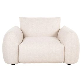 Jae Cream Upholstered Outdoor Lounge Chair