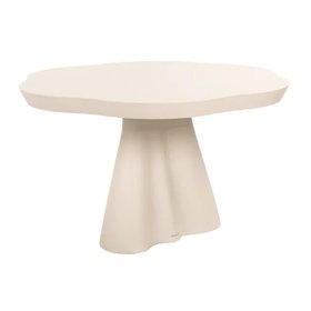 Michaela Concrete Flower Shaped Outdoor Dining Table