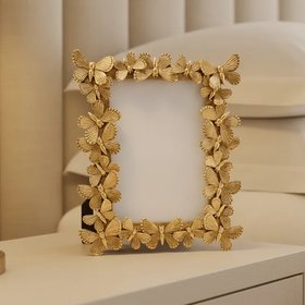 Elysia Gold 3D Butterfly Photo Frame 5x7"