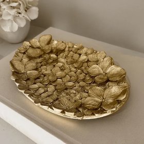 Vespera Gold 3D Flower Statement Trinket Dish