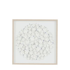 Jalinia 3D Butterflies Washed Wood Framed Wall Art