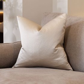 Alie Taupe Satin Cushion - 50 x 50cm