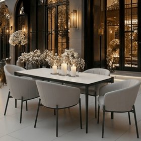 Coppola Putty Outdoor 6 Seater Dining Set