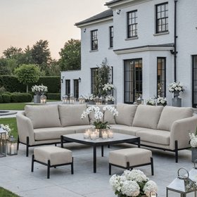 Coppola Putty Outdoor Corner Sofa Set