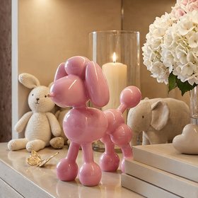 Pink Balloon Dog Decorative Ornament