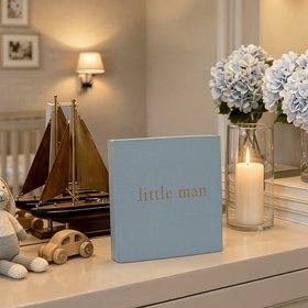 Blue & Gold 'Little Man' Photo Album