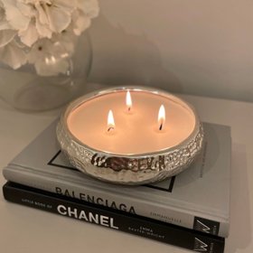 Aeolian 3 Wick Silver Scented Candle