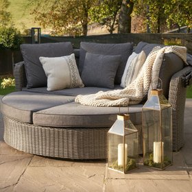 Besley Dark Grey Outdoor Day Bed