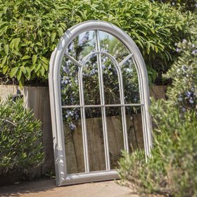 Taranto Distressed Grey Outdoor Mirror