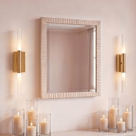 Sherborne Pink Rectangular Wall Mirror