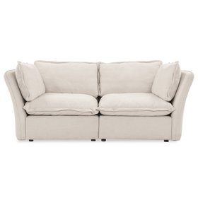 Mallow Coastal Weave Linen 2 Seater Sofa