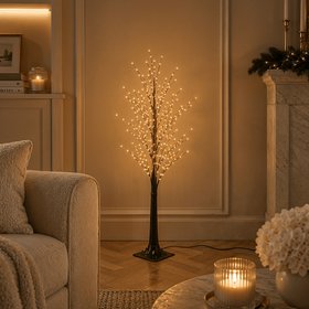 Brown Prelit LED Tree - 180cm