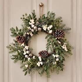 Faux Festive Berries & Foliage Wreath