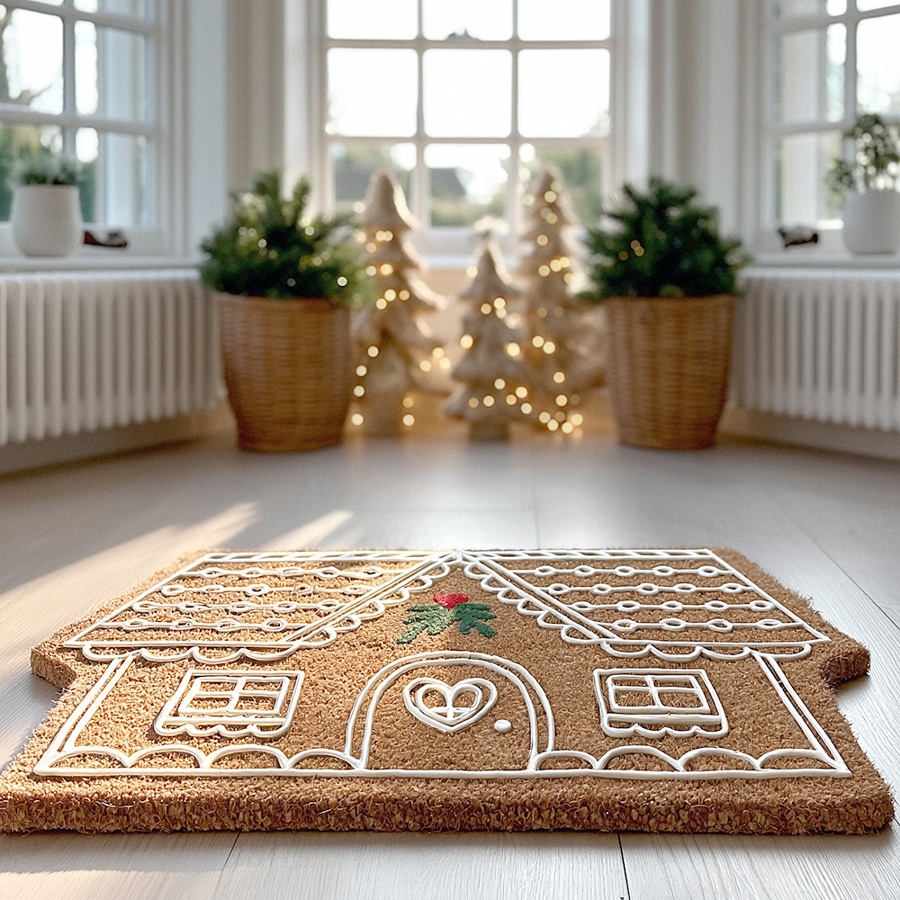 Gretel Festive Gingerbread House Doormat