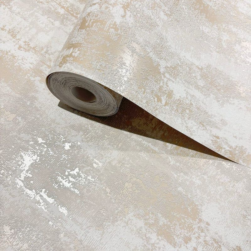 Dulcie Cream & Gold Metallic Wallpaper